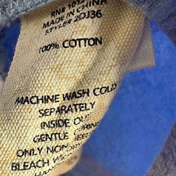 Soft Surroundings Cedella V-Neck Tunic Blue Long Sleeve Size XL - Picture 4 of 6